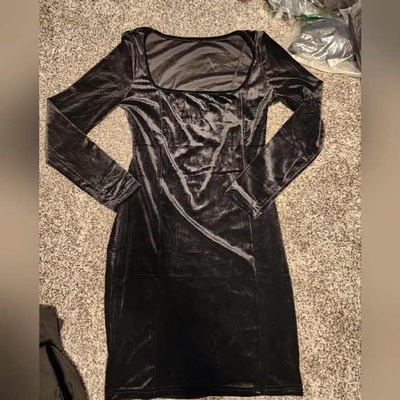 Womens black mini dress - Picture 3 of 3